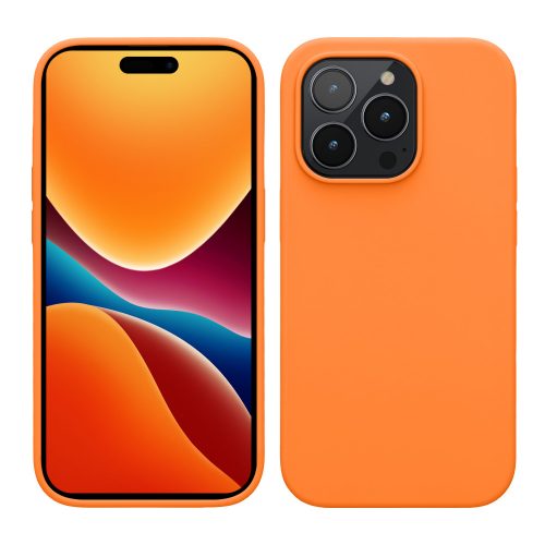 Θήκη Kwmobile για Apple iPhone 14 Pro, Silicone, Orange, 59073.150