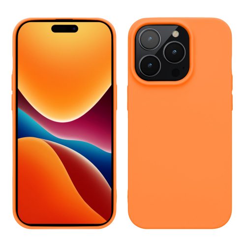 Θήκη Kwmobile για Apple iPhone 14 Pro, Silicone, Orange, 59077.150