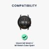 Σετ 2 ιμάντων για Xiaomi Mi Watch/Mi Watch Color Sport, Kwmobile, Μαύρο/Μπλε, Σιλικόνη, 59164.01