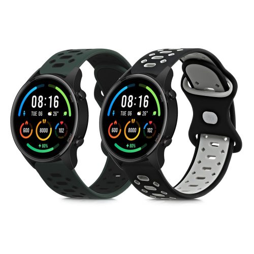 Σετ 2 ιμάντων για Xiaomi Mi Watch/Mi Watch Color Sport, Kwmobile, Multicolor, Silicone, 59165.01