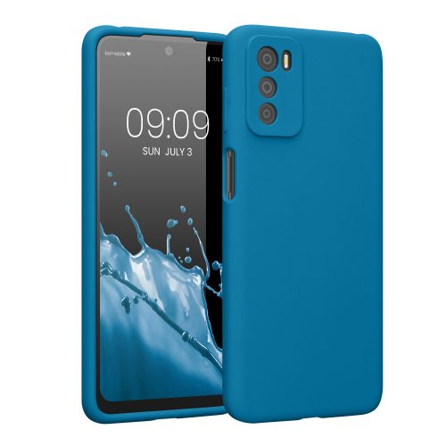 Θήκη Kwmobile για Motorola Moto G42, Silicone, Blue, 59185.224