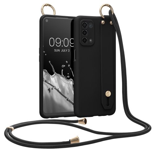 Θήκη Kwmobile για OPPO A74 5G/A54 5G, Silicone, Black, 59227.01