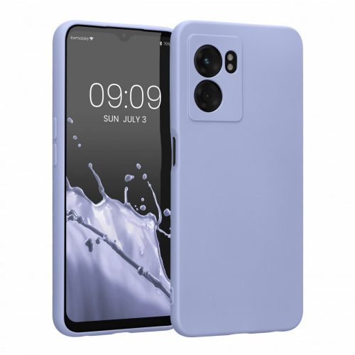 Θήκη Kwmobile για OPPO A77, Silicone, Blue, 59245.139