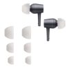 Σετ 6 Eartips kwmobile για Sony MDR-EX750BT/WI-1000X /WI-C200, Silicone, White, 55135.02