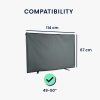 Κάλυμμα για 49-50" TV Kwmobile, Grey, Textile, 55239.22