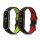 Σετ 2 ιμάντες kwmobile για Xiaomi Mi Smart Band 6/Mi Band 6/Band 5, Silicone, Green/Red, 59792.05