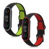 Σετ 2 ιμάντες kwmobile για Xiaomi Mi Smart Band 6/Mi Band 6/Band 5, Silicone, Green/Red, 59792.05