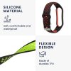 Σετ 2 ιμάντες kwmobile για Xiaomi Mi Smart Band 6/Mi Band 6/Band 5, Silicone, Green/Red, 59792.05