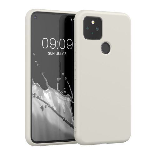 Θήκη kwmobile για Google Pixel 5, Silicone, White, 53778.02