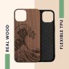 Θήκη kwmobile για Apple iPhone 13, Wood, Brown, 55953.15