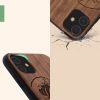 Θήκη kwmobile για Apple iPhone 11, Wood, Brown, 49799.17