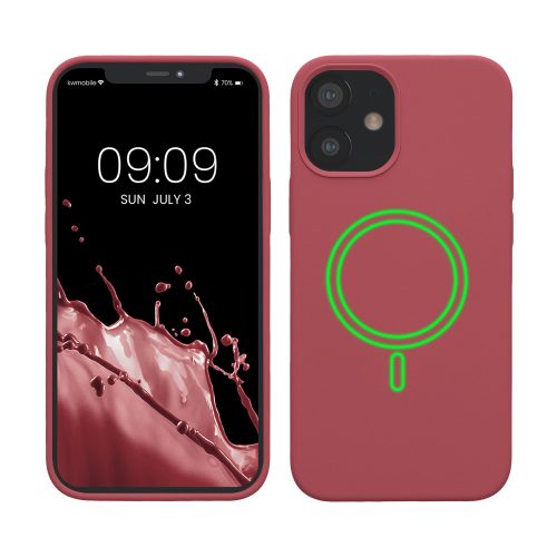 Θήκη kwmobile για Apple iPhone 12 Mini, Silicone, Pink, 56555.167