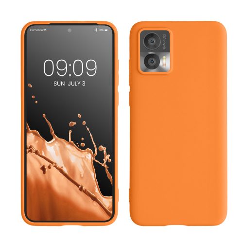 Θήκη kwmobile για Motorola Edge 30 Neo, Silicone, Orange, 60081.150