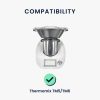 Κάλυμμα σκόνης Kwmobile για Thermomix TM5 /Thermomix TM6, Διαφανές/Ροζ, Σιλικόνη, 59984.03