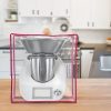 Κάλυμμα σκόνης Kwmobile για Thermomix TM5 /Thermomix TM6, Διαφανές/Ροζ, Σιλικόνη, 59984.03