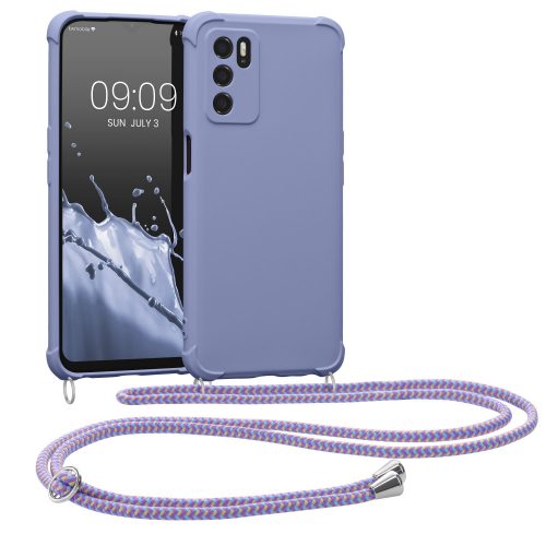 Προφυλακτήρας kwmobile για OPPO A16/A16s, Silicon, Purple, 59410.108