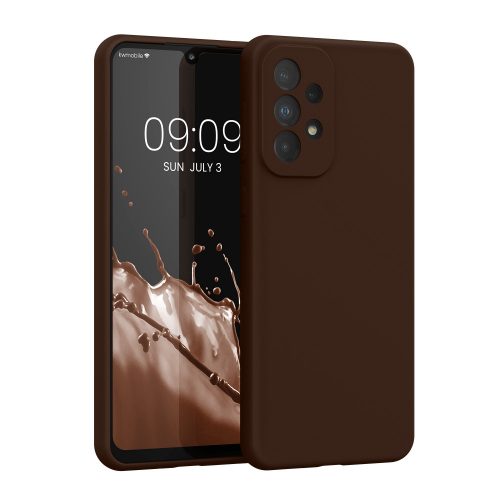 Θήκη Kwmobile για Samsung Galaxy A33 5G, Brown, Silicon, 57833.247