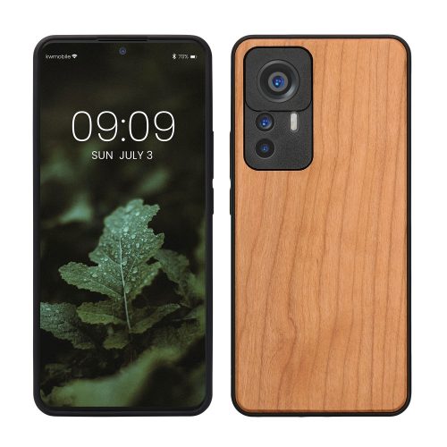 Θήκη kwmobile για Xiaomi 12T/12T Pro, Ξύλο, Καφέ, 60149.05