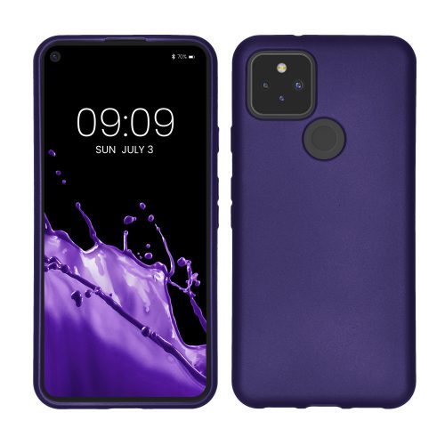 θήκη kwmobile για Google Pixel 5, Silicon, Purple, 53565.241