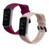 Σετ ιμάντες 2 kwmobile για Huawei Band 4, Silicone, Burgundy/Pink, 59802.05