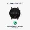 Σετ 2 ιμάντες Kwmobile για Xiaomi Mi Watch/Mi Watch Color Sport, Μαύρο/Πορτοκαλί, Σιλικόνη, 58466.04