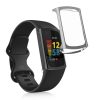 Σετ 2 θηκών Kwmobile για Fitbit Charge 5, Silicone, Transparent/Grey, 56385.04