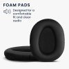 Σετ 2 Earpads kwmobile για Sony WH-CH700N, Οικολογικό δέρμα, Μαύρο, 48916.47