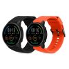 Σετ 2 ιμάντες Kwmobile για Xiaomi Mi Watch Color Sport/S1 Active, Πορτοκαλί/Μαύρο, Σιλικόνη, 58971.04