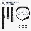 Σετ 2 Kwmobile Straps for Honor Band 5/Band 4, Black, Silicone, 59596.07