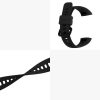 Σετ 2 Kwmobile Straps for Honor Band 5/Band 4, Black, Silicone, 59596.07