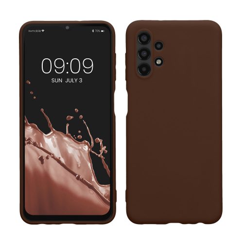 Θήκη kwmobile για Samsung Galaxy A13 4G, Silicone, Brown, 57805.247