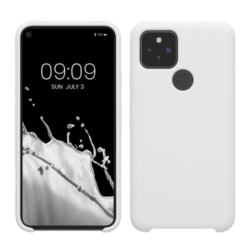 Θήκη Kwmobile για Google Pixel 5, Λευκό, Σιλικόνη, 53633.48