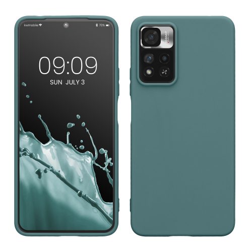 Θήκη Kwmobile για Xiaomi Redmi Note 11 Pro Plus 5G, Πράσινη, Σιλικόνη, 58095.207