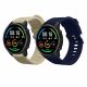 Σετ 2 ιμάντες Kwmobile για Xiaomi Mi Watch/Mi Watch Color Sport, Γκρι/Μπλε, Σιλικόνη, 58466.06