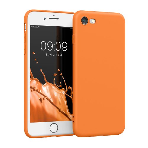 Θήκη Kwmobile για Apple iPhone SE 2/iPhone SE 3/iPhone 8, Orange, Silicone, 39458.150