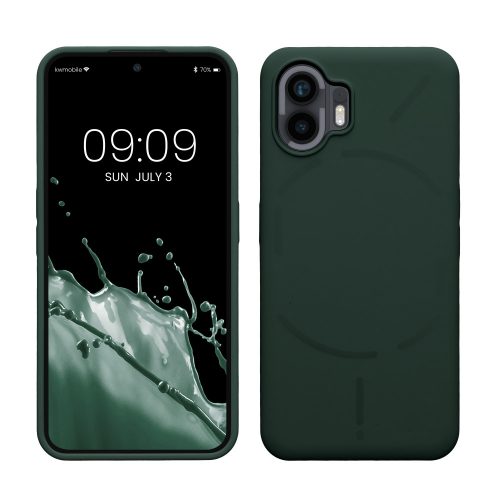 Θήκη Kwmobile για Nothing Phone (2), Dark Green, Silicone, 61746.169