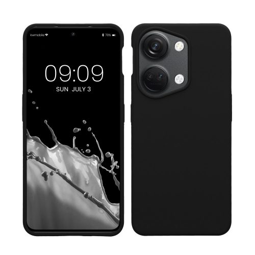 Θήκη Kwmobile για OnePlus Nord 3 5G, Μαύρο, Σιλικόνη, 61766.01