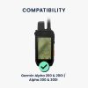 Σετ 2 προστατευτικών μεμβρανών Kwmobile για Garmin Alpha 200/Alpha 200i/Alpha 300, Διαφανές, Γυαλί ασφαλείας, 61834.1