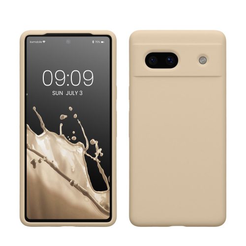 Θήκη Kwmobile για Google Pixel 7a, Cream, Silicone, KWM000019YE013C