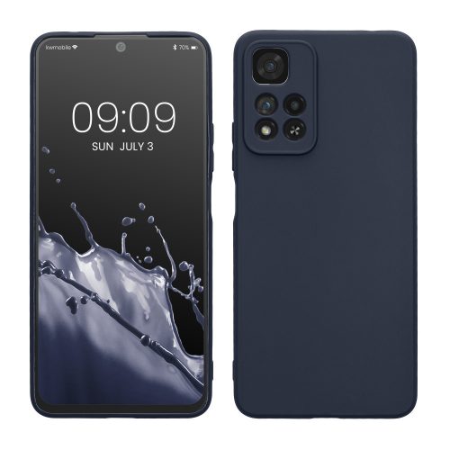 Θήκη Kwmobile για Xiaomi Redmi Note 11 Pro Plus 5G, Σκούρο Μπλε, Σιλικόνη, KWM000015PY012C