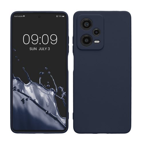 Θήκη Kwmobile για Xiaomi Redmi Note 12 Pro Plus 5G, Σκούρο Μπλε, Σιλικόνη, KWM000018BP008C