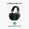 Σετ 2 μαξιλαριών αυτιού Kwmobile Cooling Gel για Beyerdynamic DT 880, Μαύρο, Οικολογικό δέρμα, KWM000024SD001C