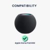 Θήκη Kwmobile για Apple HomePod Mini, Μαύρο, Σιλικόνη, KWM000024SP001C