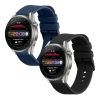 Σετ 2 ιμάντες Kwmobile για Huawei Watch 4/Watch 4 Pro/Watch 3, Μαύρο/Σκούρο Μπλε, Σιλικόνη, KWM000024SW001C