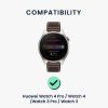 Σετ 2 ιμάντες Kwmobile για Huawei Watch 4/Watch 4 Pro/Watch 3, Μαύρο/Σκούρο Μπλε, Σιλικόνη, KWM000024SW001C