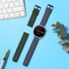 Σετ 2 ιμάντες Kwmobile για Huawei Watch 4/Watch 4 Pro/Watch 3, Σκούρο Πράσινο/Μπλε, Σιλικόνη, KWM000024SW002C