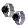 Σετ 2 ιμάντες Kwmobile για Garmin Vivoactive 4/Venu 2/Forerunner 255, Πολύχρωμο/Μωβ, Σιλικόνη, KWM000024SX001C