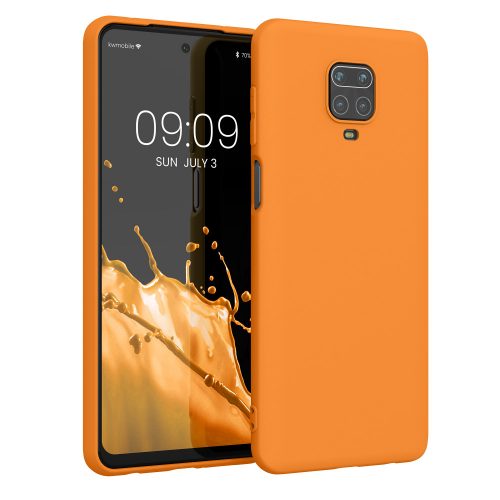 Θήκη Kwmobile για Xiaomi Redmi Note 9S/Redmi Note 9 Pro/Redmi Note 9 Pro Max, Πορτοκαλί, Σιλικόνη, KWM000011AH048C