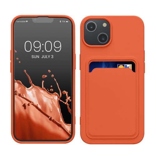 Θήκη Kwmobile για Apple iPhone 14, Orange, Silicone, KWM000016OX007C