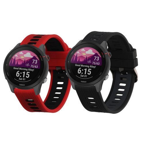 Σετ 2 ιμάντες Kwmobile για Garmin Forerunner 255, Πολύχρωμο, Σιλικόνη, KWM000024TY001C